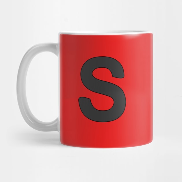 letter s red by persa